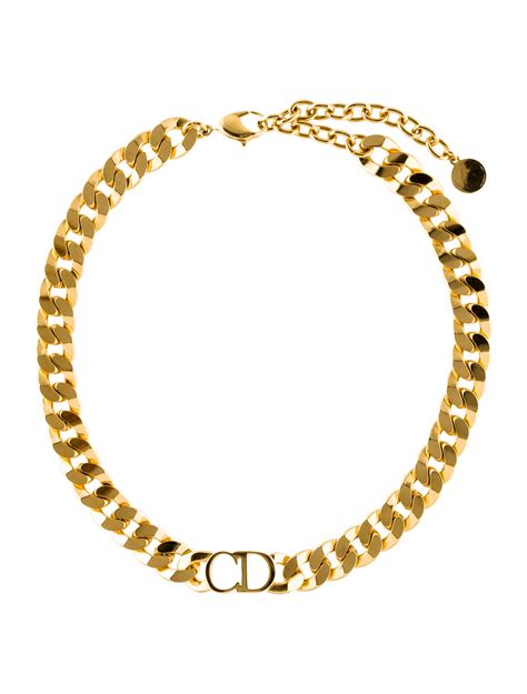 christian dior cd choker necklace.